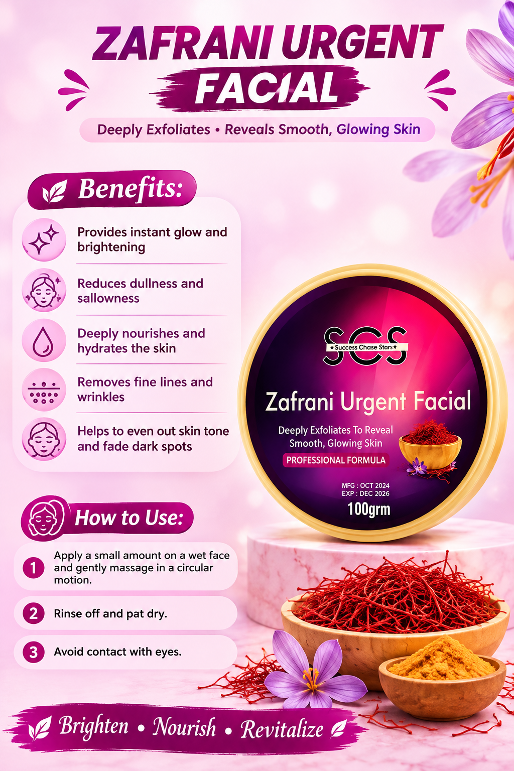 Zafrani Urgent Facial