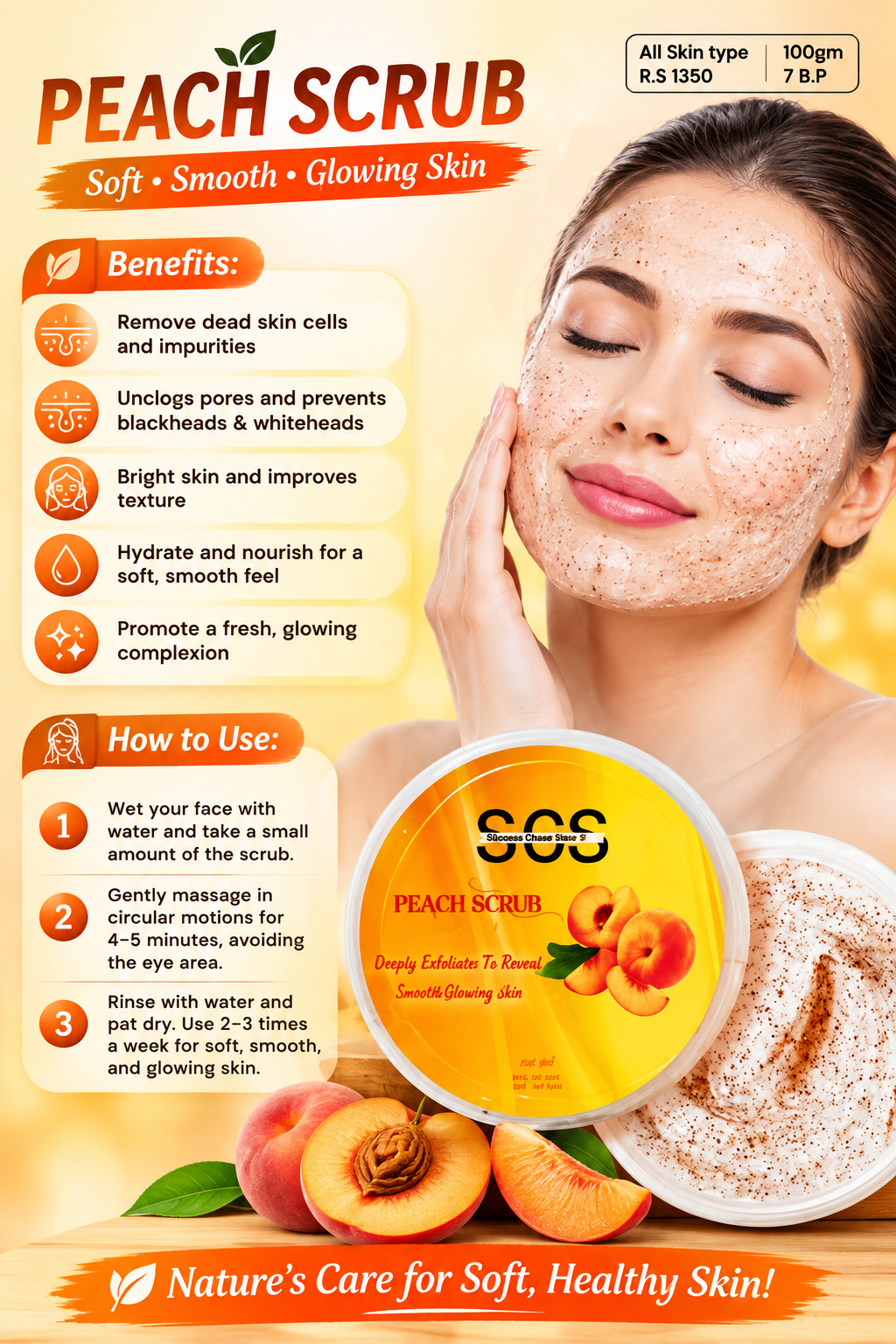 Peach Scrub